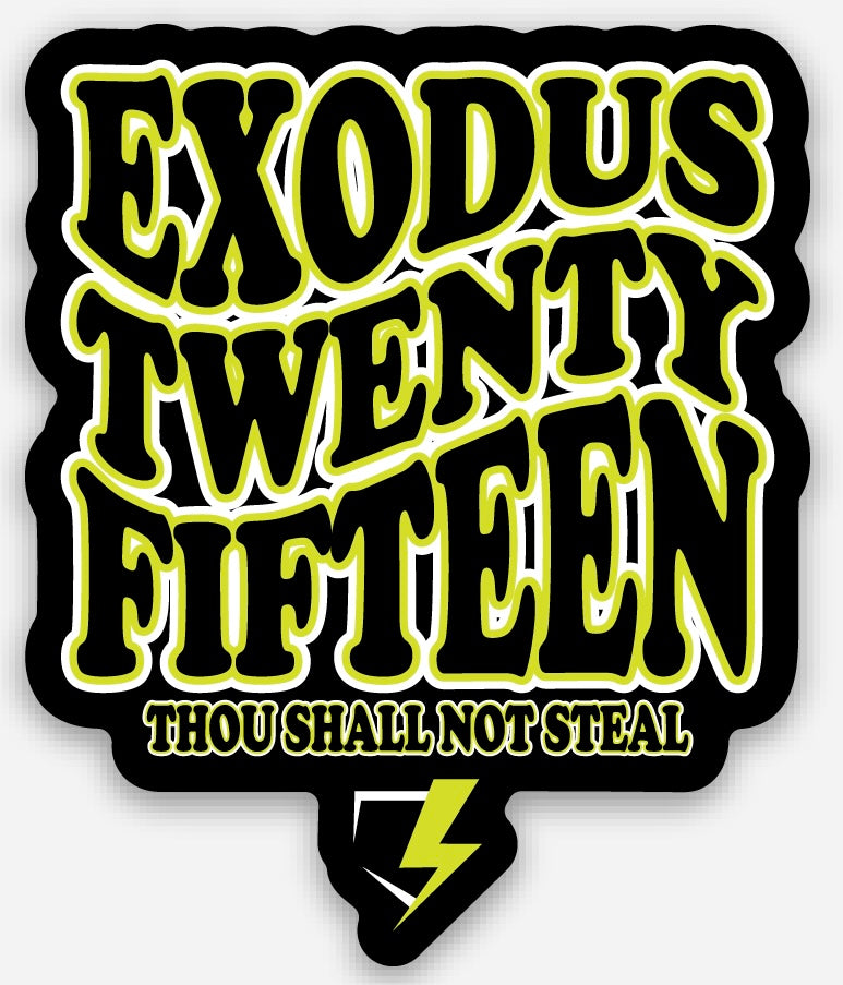 EXODUS TWENTY FIFTEEN VINYL STICKER