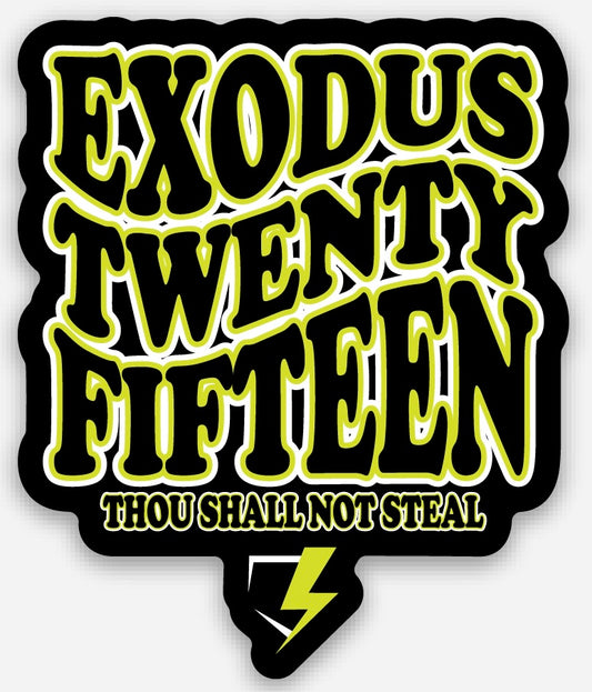 EXODUS TWENTY FIFTEEN VINYL STICKER